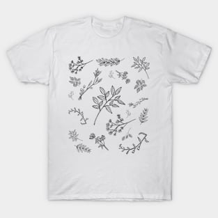 BLACK AND WHITE PLANT ART FOR THOSE  EASILY DISTRACTED BY PLANTS T-Shirt